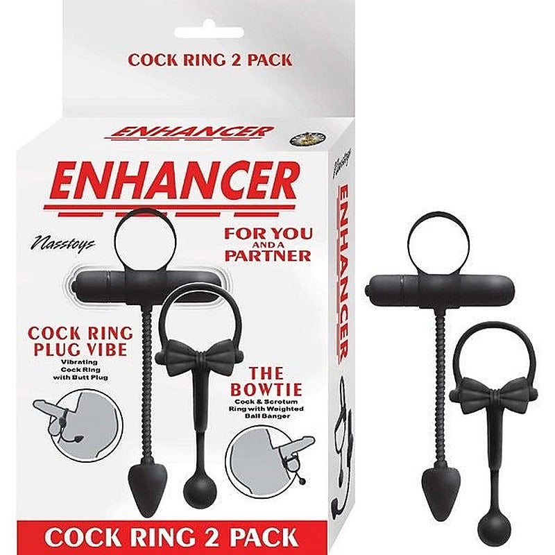 Enhancer Cockring & Stretchy Butt Plug Set By Nasstoys - Sex Kits