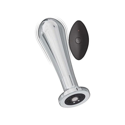 Pleasure-Enhancing Remote Vibrating Metal Anal Plug