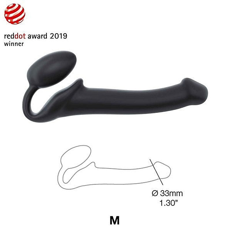 Silicone Bendable Strap-On - Medium By Strap-On-Me - Strap On Sextoys