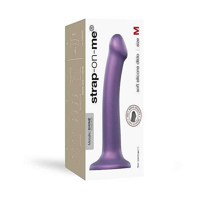 Mono Density Dildo Metallic Shine - Medium By Strap-On-Me - Non-Realistic Dildos