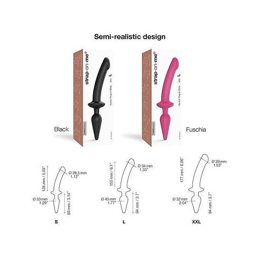 STRAP-ON-ME Switch Plug-In Semi-Realistic Fuchsia - Anal Dildos