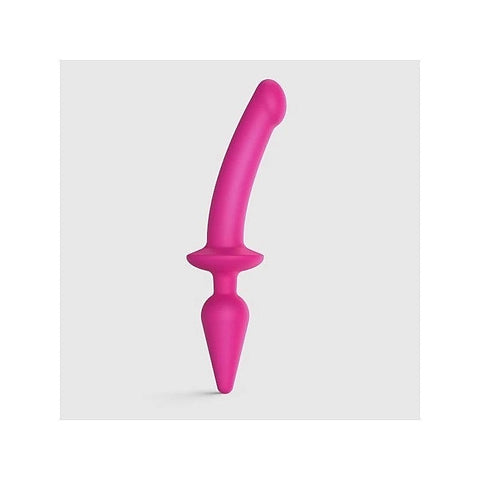 Switch Plug-In Semi-Realistic Fuchsia By Strap-On-Me - Anal Dildos