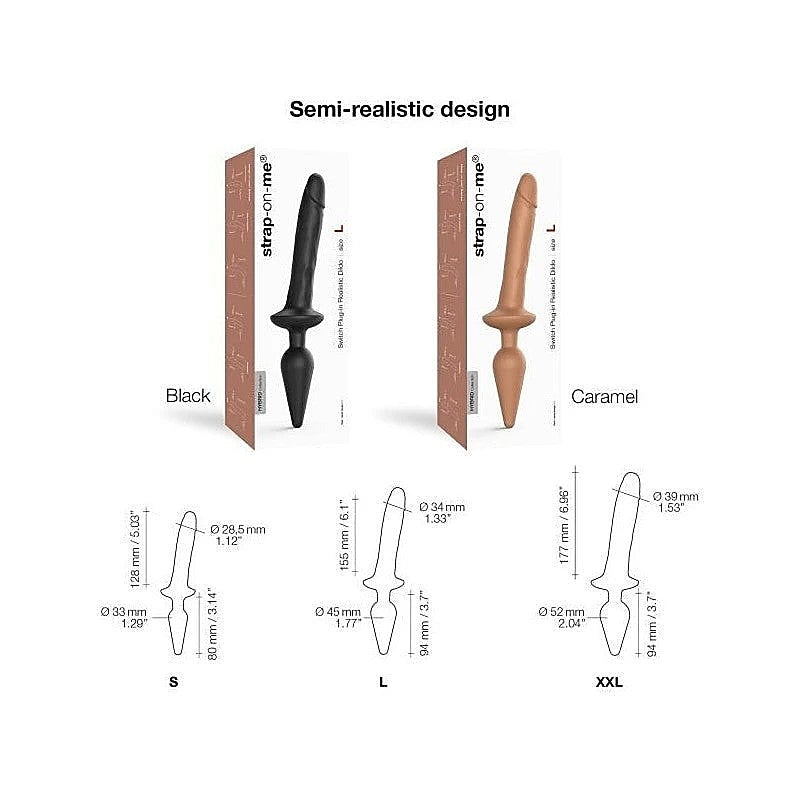 Silicone Dildo and Plug Set by Strap-On-Me - Anal Dildos