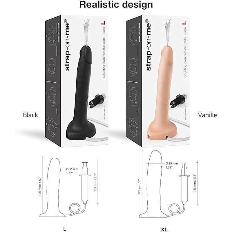 Adjustable Silicone Squirting Dildo By Strap-On-Me - Strap On Sextoys
