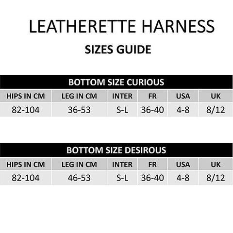 Adjustable Leatherette Harness By Strap-On-Me - Strap On Sextoys