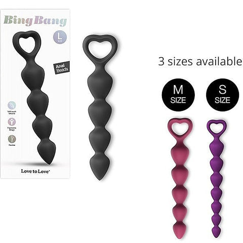 LOVE TO LOVE Bing Bang Soft Flexible Anal Beads - Anal Beads and Balls