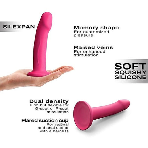 DORCEL Real Pleasure SILEXPAN Magenta Dual-Density Dildo - Realistic Dildos