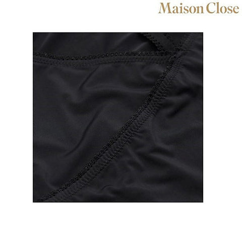 Black Bodysuit Thong With Naked Breast By Maison Close - Teddies and Bodysuits