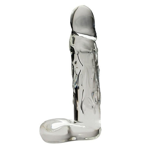 Spartacus Realistic Borosilicate Glass Dildo with Testicles - 8.5 Inches - Realistic Dildos