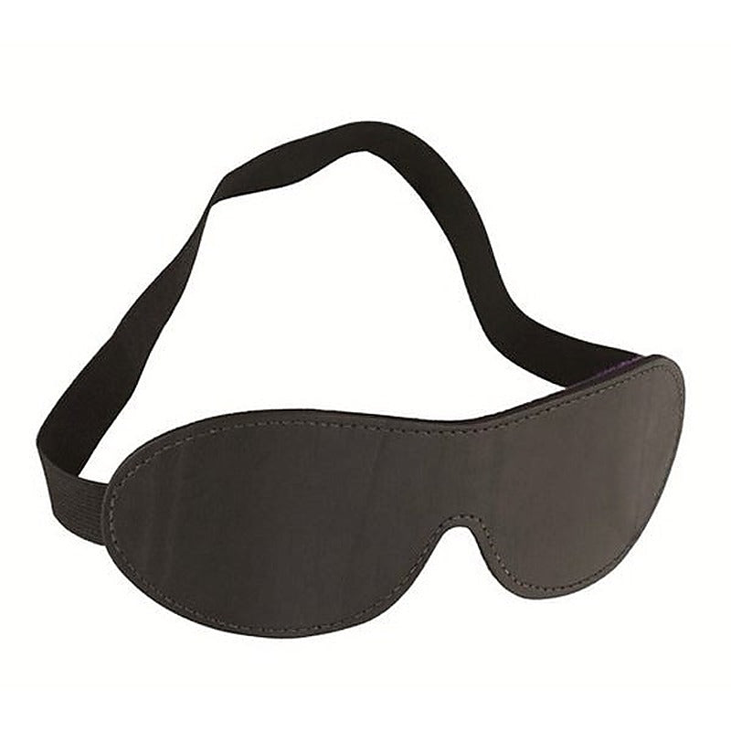 Spartacus Total Immersion - Contoured Leather & Fur Blindfold - Masks And Blindfolds