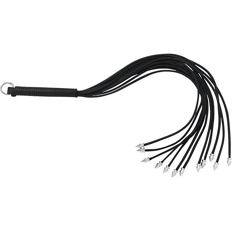Thong Whip With Spiked Metal Ends - Whips And Crops