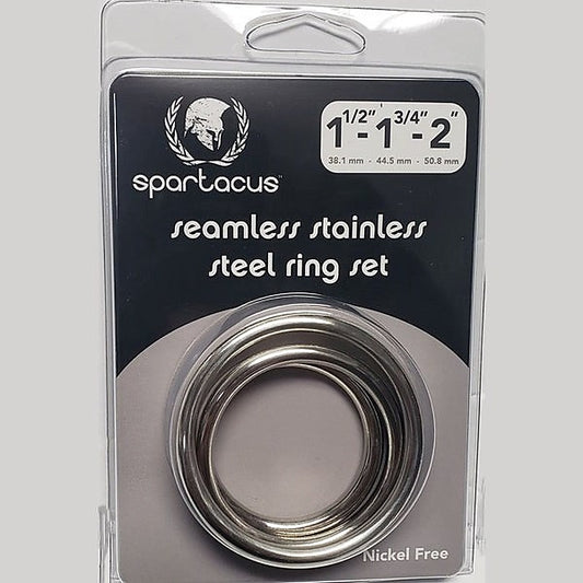 Spartacus Enterprises - Customizable Stainless Steel Pleasure Rings - Steel Cock Rings