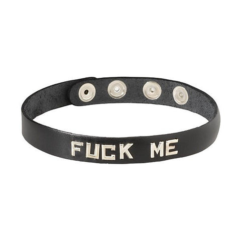 Spartacus Leather Wordband Collar - Unleash Your Uninhibited Self - Collars and Leads