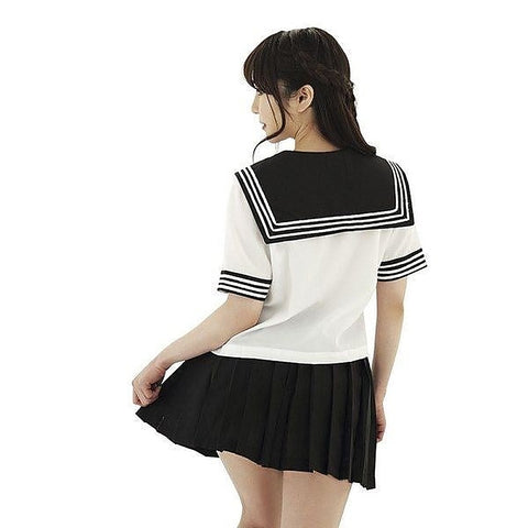 Hentai Sailor Skirt, Blouse, And Scarf Set - Skirts And Club Wear