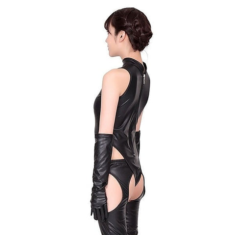 Wet Look Bondage Bodysuit Set By Starfire Daydream - Her Fetish