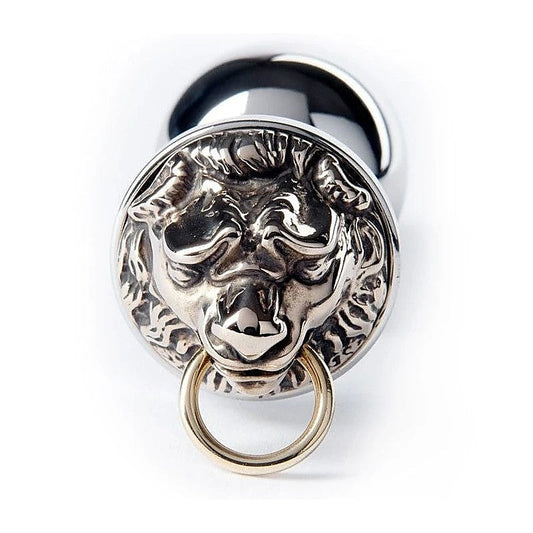 Rosebuds Luxe Steel Butt Plug - Majestic Golden Lion Design - Butt Plugs