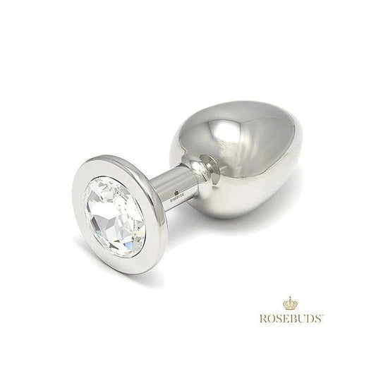 Rosebuds Luxe Stainless Steel XL Jeweled Anal Plug - Butt Plugs