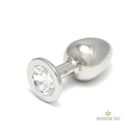 Luxe Stainless Steel Xl Jeweled Anal Plug - Butt Plugs