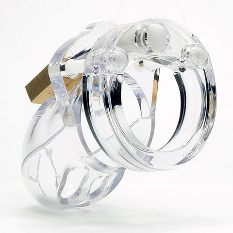 Cb Mr Stubb Clear Male Chastity Cock Cage Kit - Male Chastity