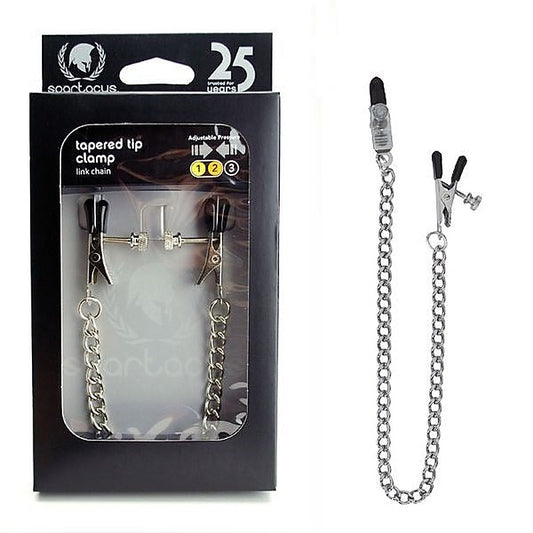 Spartacus Tapered Broad Tip Nipple Clamps - Customizable Stimulation - Nipple and Clit Clamps