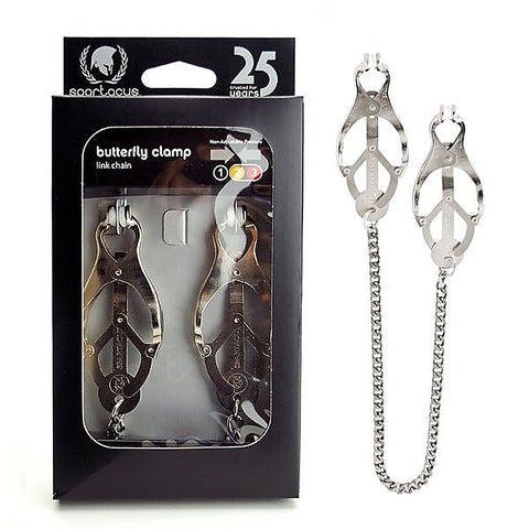 Butterfly Nipple Clamps By Spartacus Enterprises - Nipple and Clit Clamps