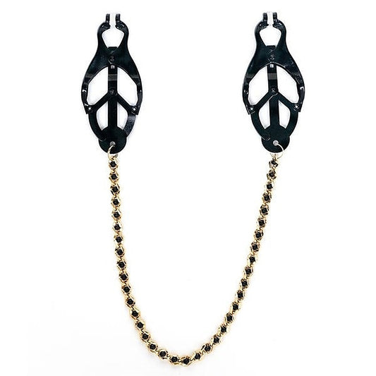 Spartacus' Exquisite Black Butterfly Intimate Clamp - Nipple and Clit Clamps