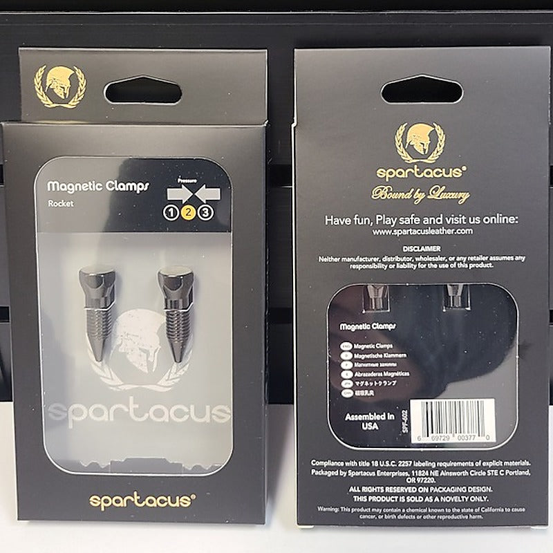 Adjustable Magnetic Stimulation Clamps By Spartacus - Nipple and Clit Clamps