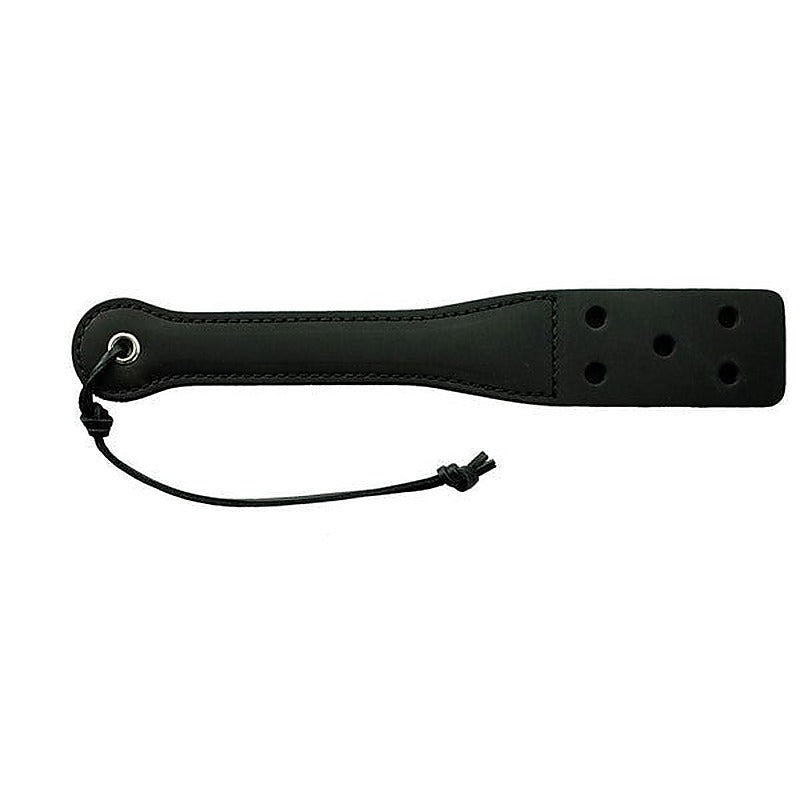 12-inch Black Latigo Leather Slapper - Paddles And Slappers