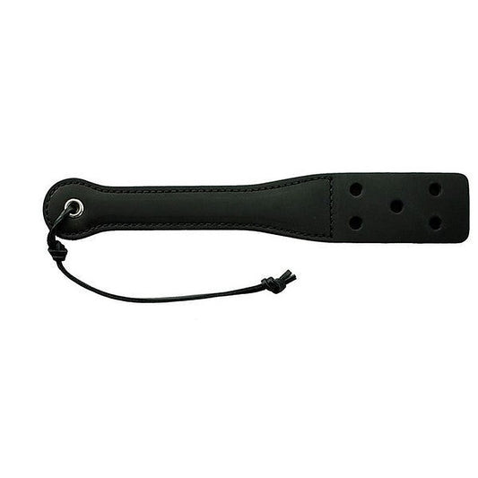 Spartacus Enterprises - 12-inch Black Latigo Leather Slapper - Paddles And Slappers