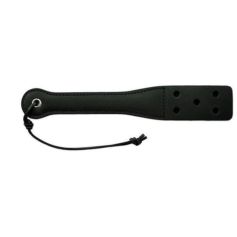 12-inch Black Latigo Leather Slapper - Paddles And Slappers