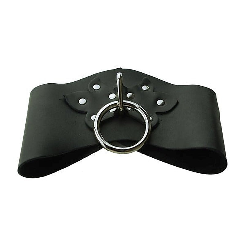 Spartacus Premium Leather Bondage Posture Collar - Collars and Leads