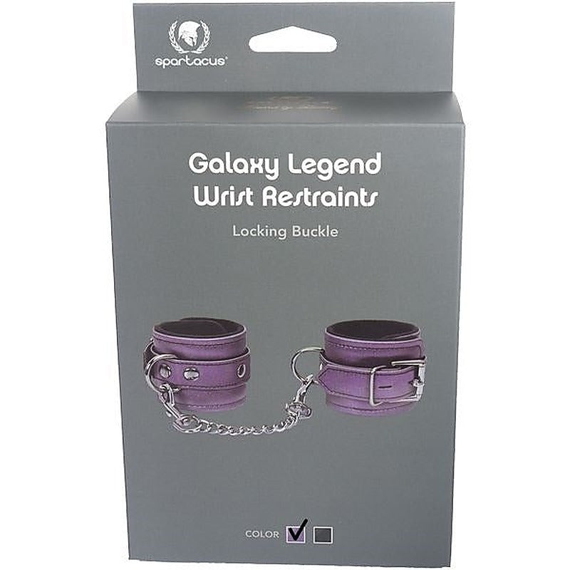 Spartacus Enterprises Galaxy Legend Velvety Leather Wrist Cuffs - Cuffs and Restraints