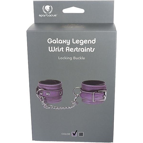 Spartacus Enterprises Galaxy Legend Velvety Leather Wrist Cuffs - Cuffs and Restraints