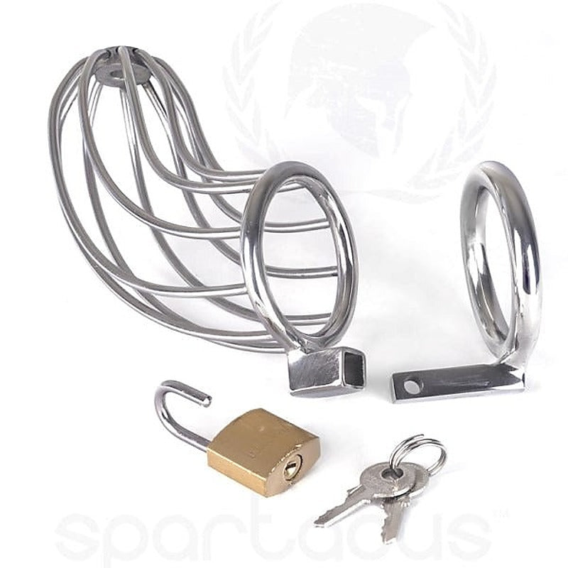 Spartacus Bird Cage - Premium Stainless Steel Chastity Device - Male Chastity
