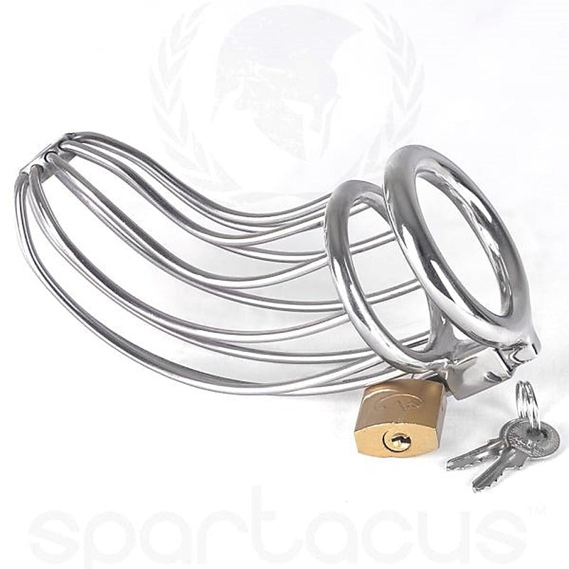 Spartacus Bird Cage - Premium Stainless Steel Chastity Device - Male Chastity