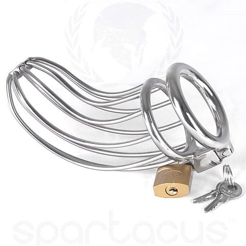 Spartacus Bird Cage - Premium Stainless Steel Chastity Device - Male Chastity
