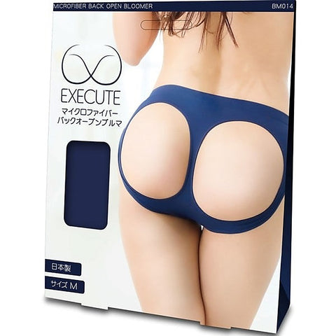 Microfiber Back-Open Bloomers With Dual Zippers - G-Strings, Panties and Shorts
