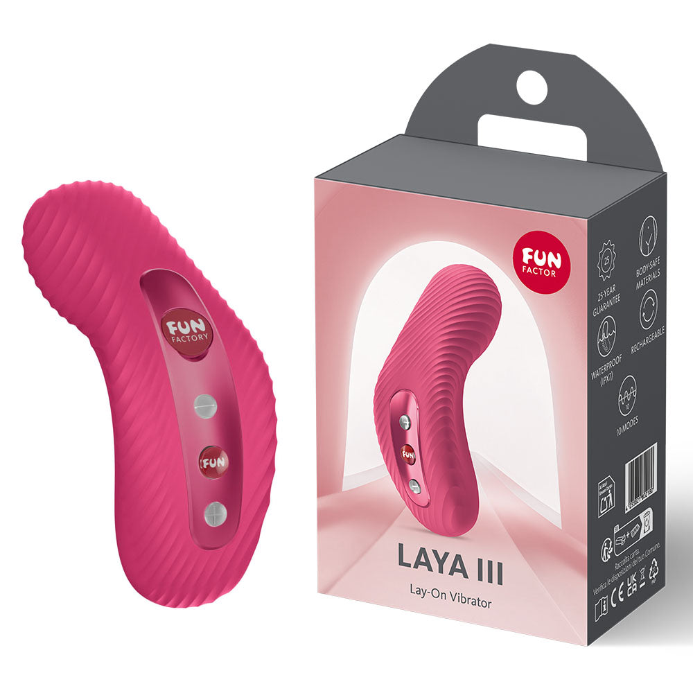 Fun Factory LAYA III Rechargeable Clitoral Stimulator - - Clit Ticklers and Pulsators