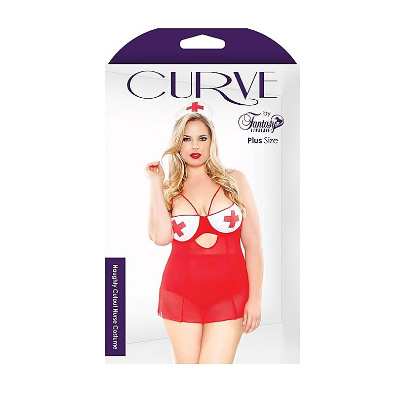 Seductive Nurse Chemise By Fantasy Lingerie - Fancy Dress Ups