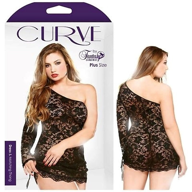 Curve Dress & Thong by Fantasy Lingerie - Babydolls and Chemises