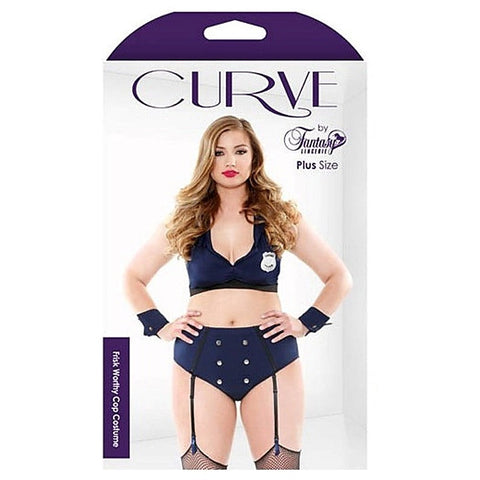 Curve First Worthy Cop Costume 3x/4x by Fantasy Lingerie - Fancy Dress Ups