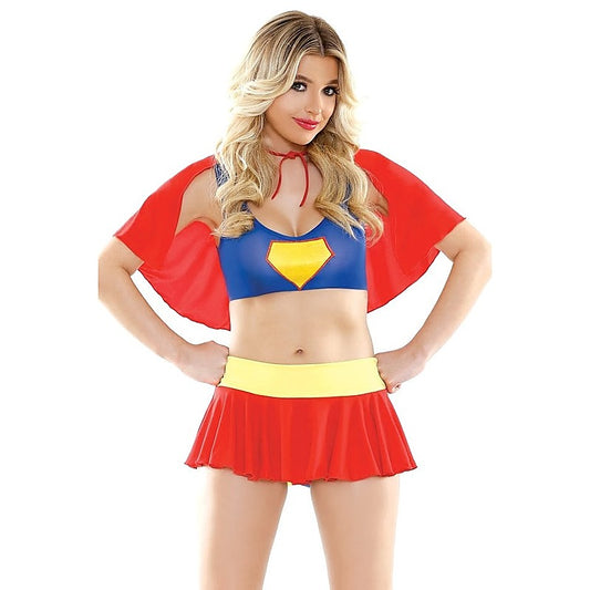 Play Super Sexy 4 Piece Costume Set By Fantasy Lingerie - Fancy Dress Ups
