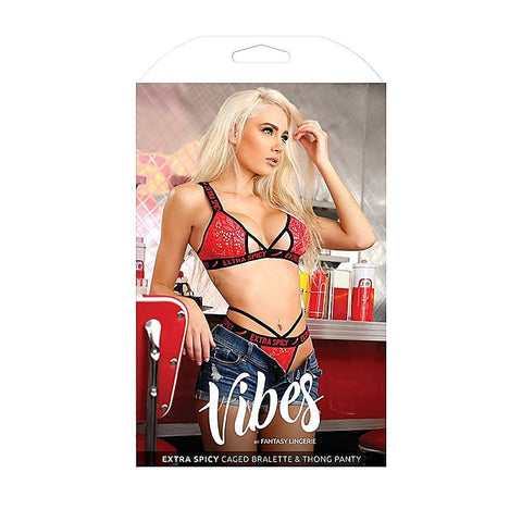 Vibes Extra Spicy Intimate Set By Fantasy Lingerie - Bras and Bra Sets