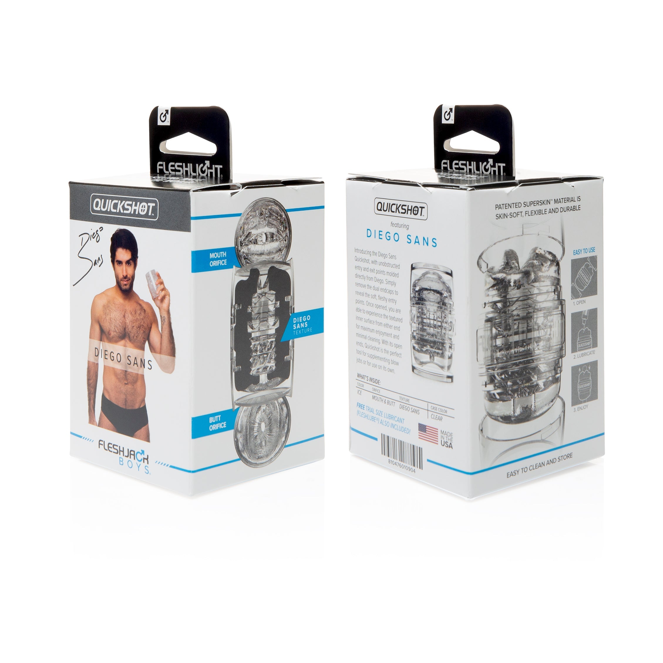 Fleshlight Quickshot Diego Sans Mens Masturbator - Masturbators and Strokers