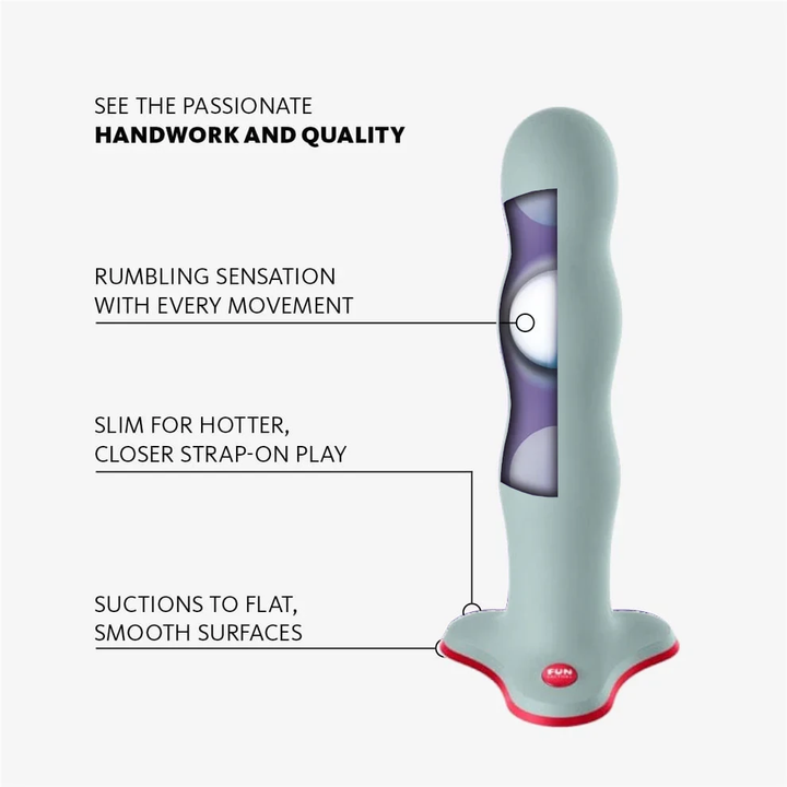 Fun Factory BOUNCER Waterproof Silicone Dildo - Non-Realistic Dildos