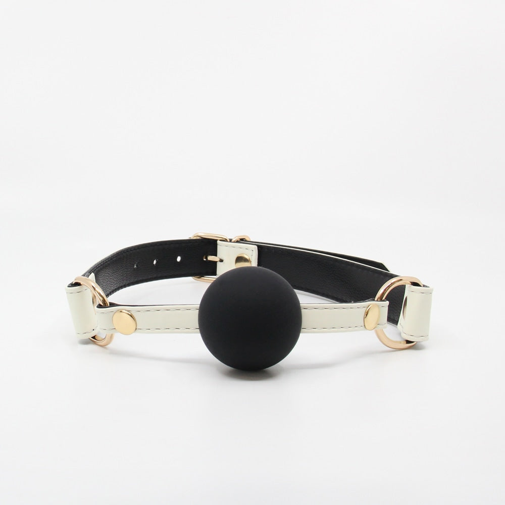 Love In Leather Glow in the Dark Gag With Ball - - Bondage Gags and Bits