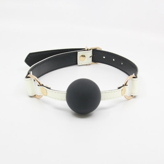 Love In Leather Glow in the Dark Gag With Ball - Bondage Gags and Bits