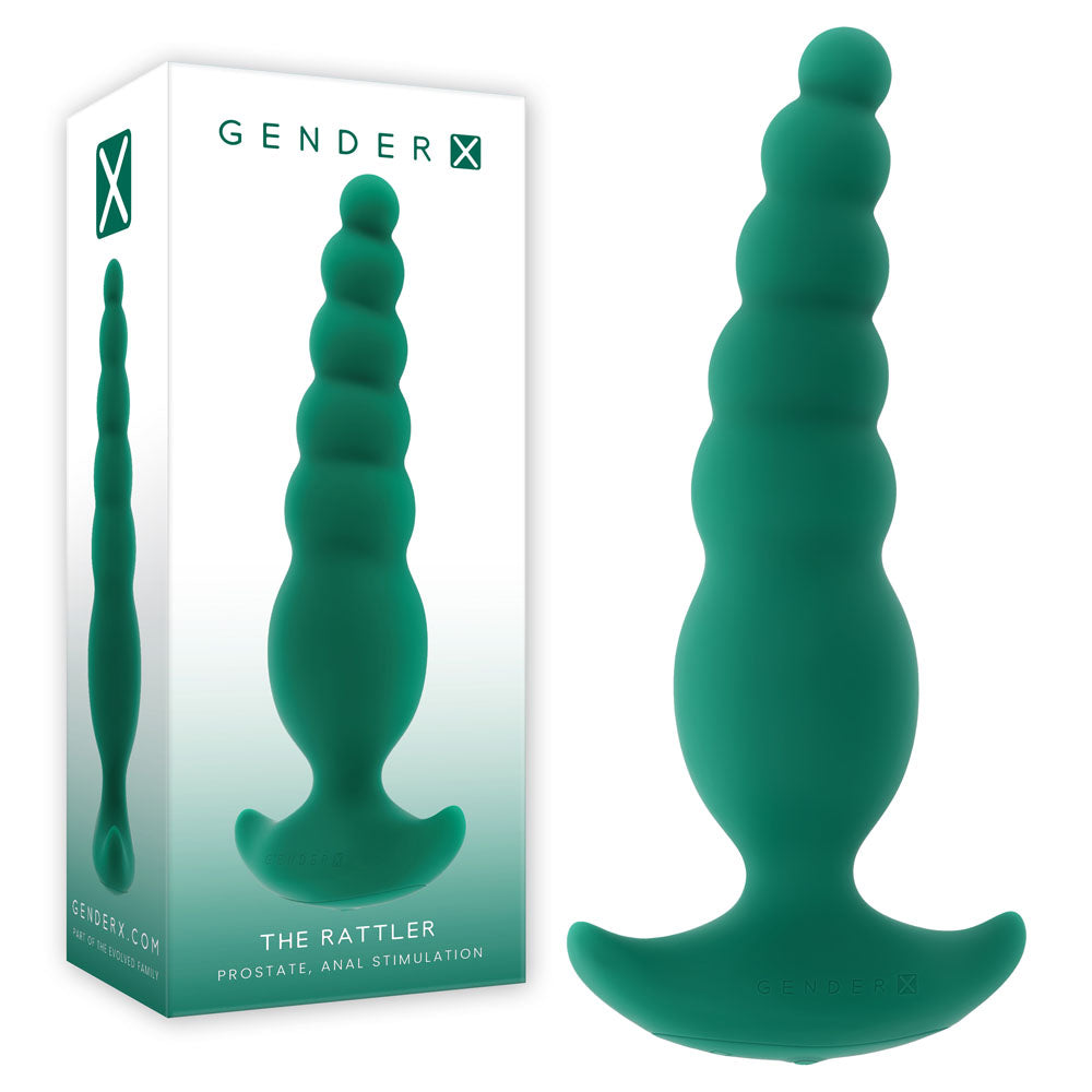 Gender X THE RATTLER Vibrating and Twirling Anal Plug - Butt Plugs