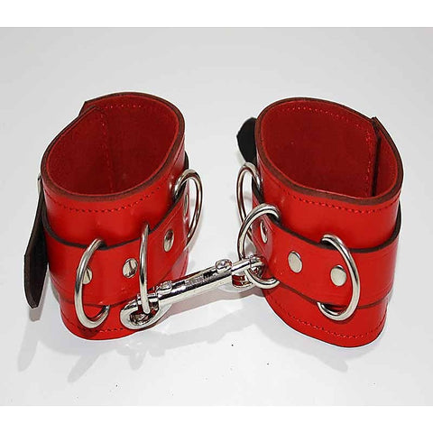 Luxurious Leather Ankle Restraints By Hell'S Couture - Cuffs and Restraints