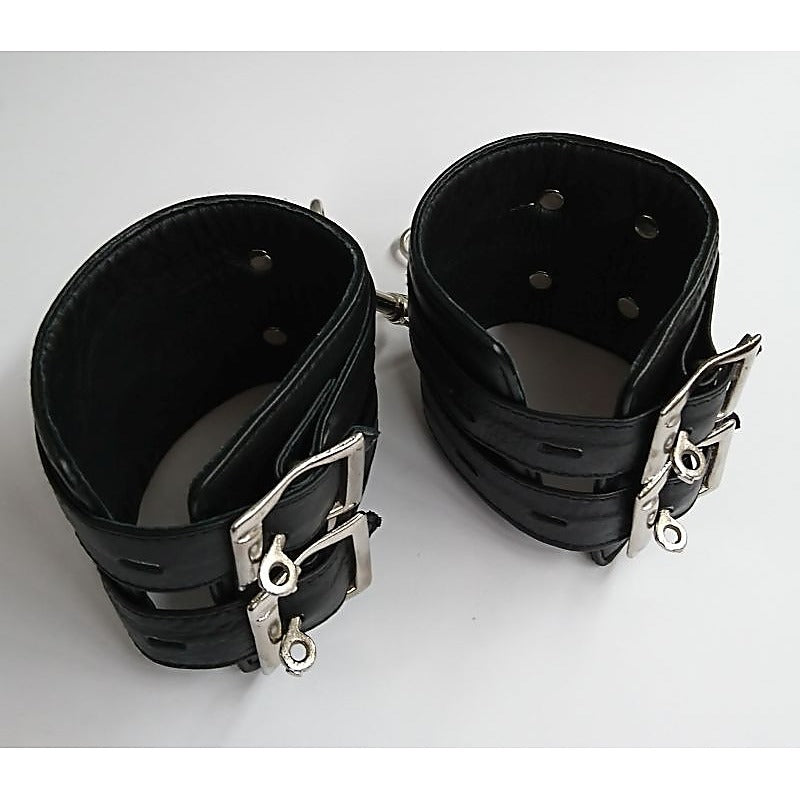 Leather Ankle Cuffs by Hell's Couture - Cuffs and Restraints